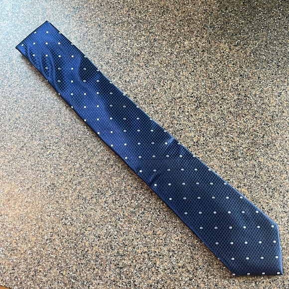 Michael Kors Silk Blend Tie, Blue - Picture 1 of 4